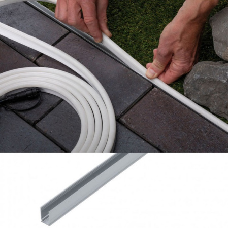 Качественная картинка Алюминиевый профиль для неона 13х13 мм (2 метра)