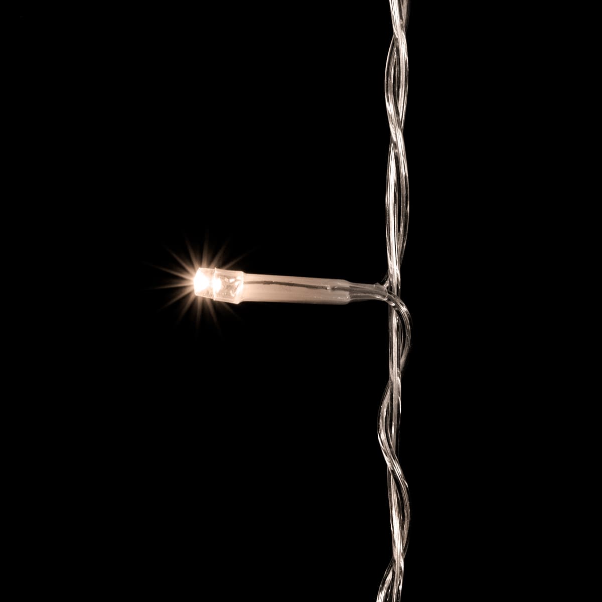 Качественная картинка Светодиодный занавес Laitcom, 2x3 м, прозр.провод, 600 led, IP 54, мерц БЕЛЫЙ ДИОД (облегч) т.белый