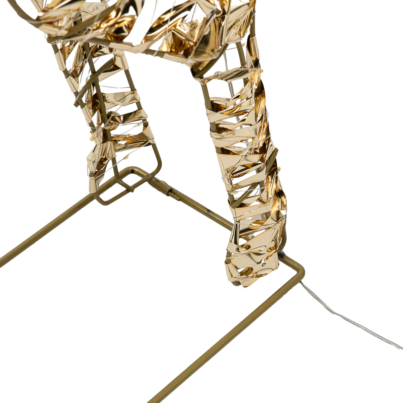 Качественная картинка Светодиодная фигура бегущий Олень 88см, цвет свечения теплый белый, IP44 NEON-NIGHT