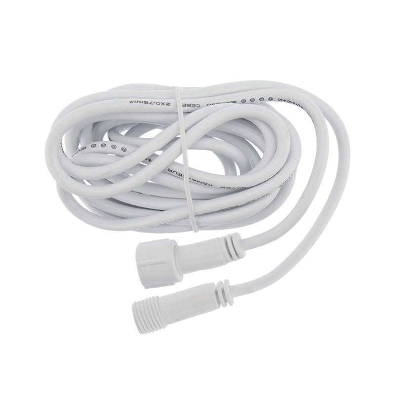 Качественная картинка Удлинитель (шнур) для подключения уличных гирлянд 1м белый ПВХ NEON-NIGHT