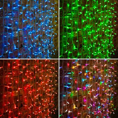 Cветодиодная Занавес NEON-NIGHT 2х1,5м RGB прозрачный ПВХ IP65 для свечения с динамикой 230В