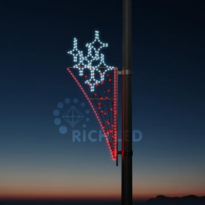 Светодиодная консоль Факел RichLed, 150х50, красно-белый (220)
