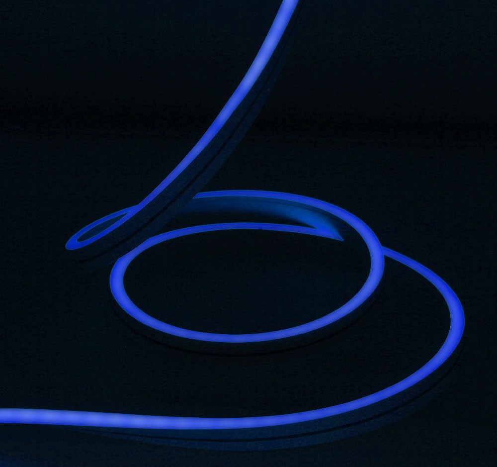 Качественная картинка Гибкий неон Rich LED, 1-сторонний, синий, RL-FX816-120-220V-B