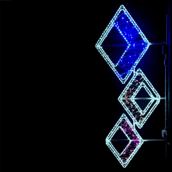 Качественная картинка Светодиодная Консоль «Ромбы» Laitcom 80 x 180 см, Разноцветная, 220В