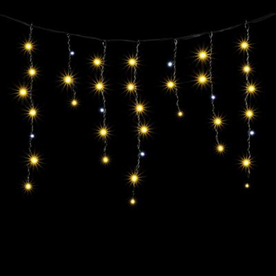 Светодиодная бахрома Laitcom 3,1x0,5м, 150 LED, IP54, черн.провод, т.белый, мерц белого диода