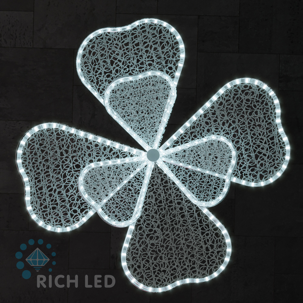 Светодиодный цветок Фиалка без стебля RichLed