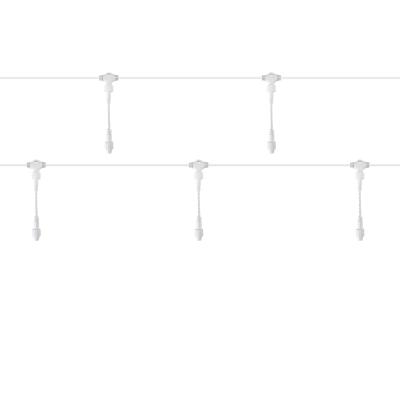 Разветвитель-шина для уличных гирлянд, 1 вход, 5 выходов, 250см, шаг 50см, белый ПВХ NEON-NIGHT