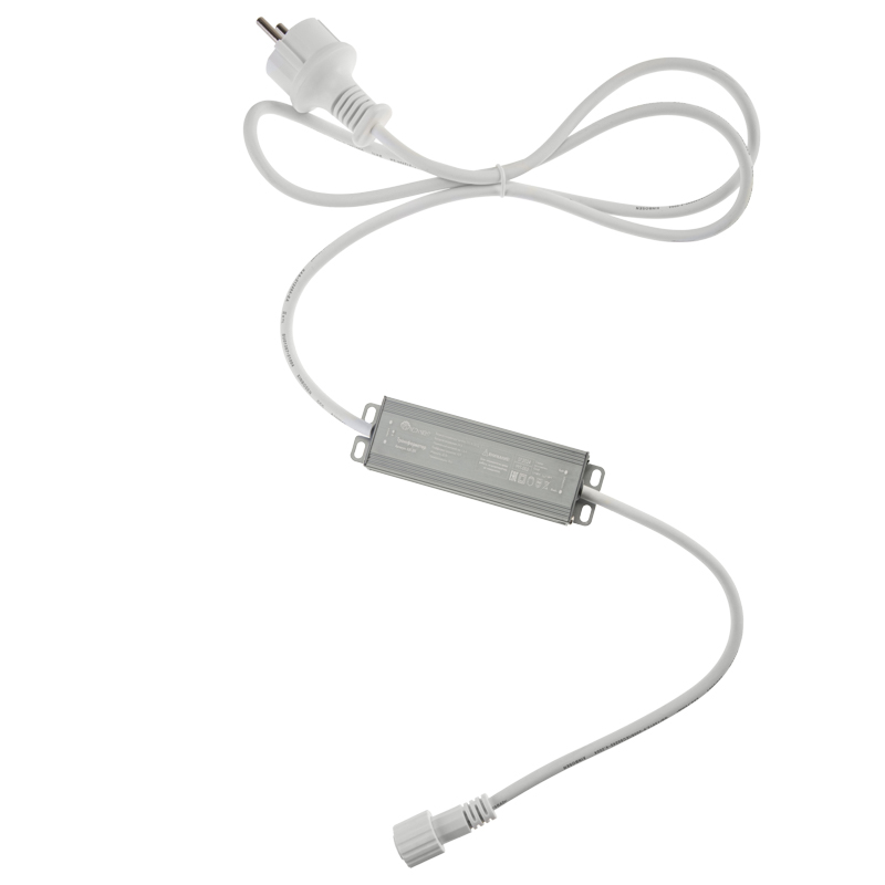 Качественная картинка Блок питания (трансформатор) для уличных гирлянд 24В, 40Вт, алюминиевый корпус, IP65 NEON-NIGHT