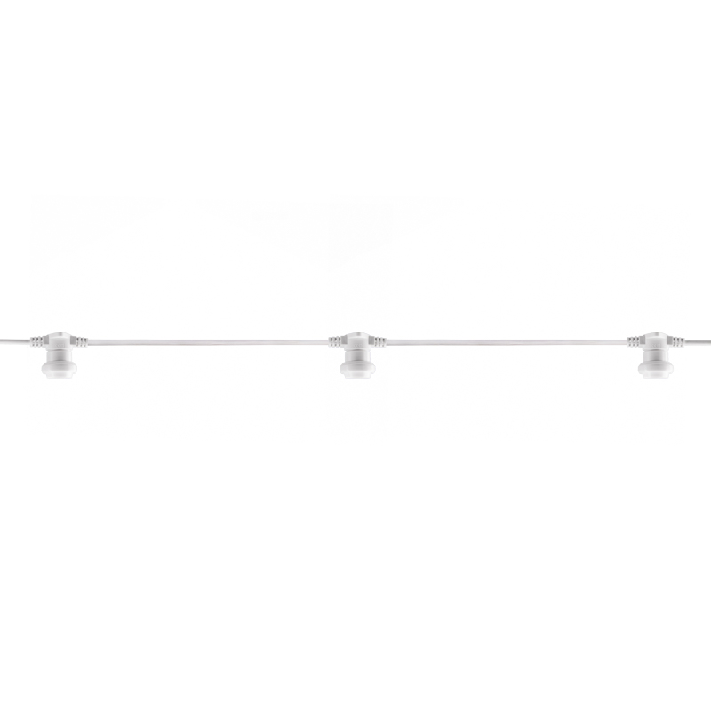 Качественная картинка Белт-Лайт NEON-NIGHT 2 жилы, 50м, шаг 40см, 125 патронов E27, IP65, белый круглый провод ПВХ