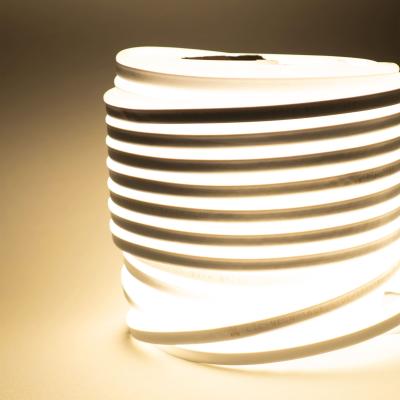 Гибкий неон Laitcom односторонний 8х16мм, 220В, 144 LED/м, IP65, теплый белый, бухта 50м