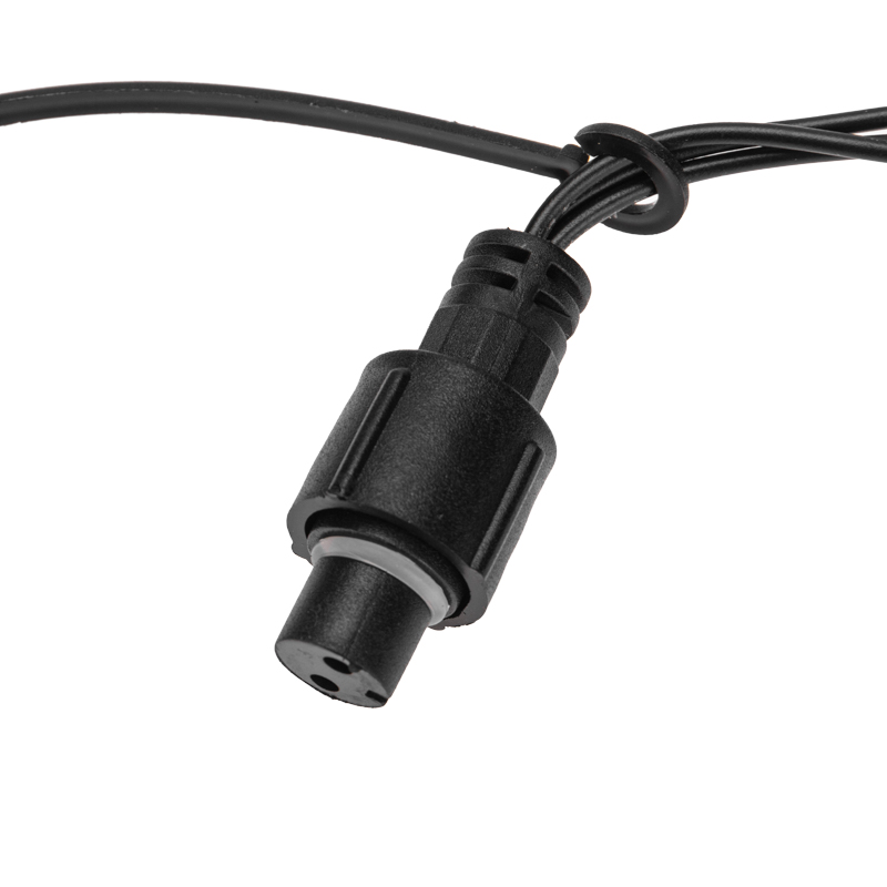 Качественная картинка Светодиодный занавес NEON-NIGHT 2х0,8м ТЕПЛЫЙ БЕЛЫЙ, черный ПВХ, IP65, постоянное свечение, 230В