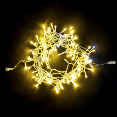 Светодиодная нить Laitcom, 10м, 100 LED, IP54, прозр.провод, мерцание белого диода. шампань