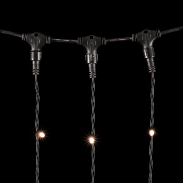 Качественная картинка Светодиодный занавес Laitcom 2x3м, IP65, черн. пр., экстра тепл. белый