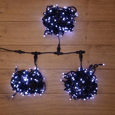 Гирлянда NEON-NIGHT ClipLight 24V, 3 нити по 20 м, динамика, Белый