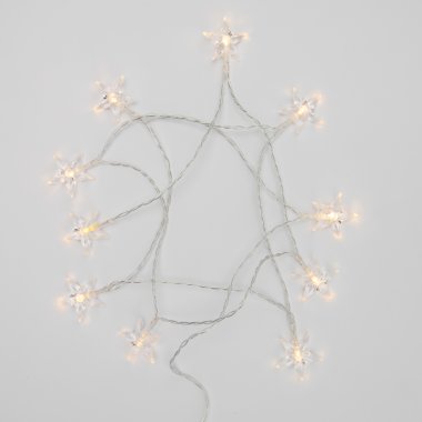 Качественная картинка Гирлянда светодиодная Звездочки Neon-Night 1,5м, проз.ПВХ, IP20, 10LED, теплый белый, 2хАА (нет)