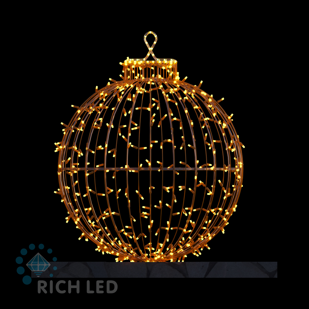 Качественная картинка Ёлочная игрушка RichLed шар 18, 100 см , 24В