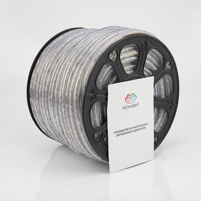 Качественная картинка Дюралайт NEON-NIGHT трехжильный 230В 13мм 36 LED/м МУЛЬТИ (RYGB) динамика