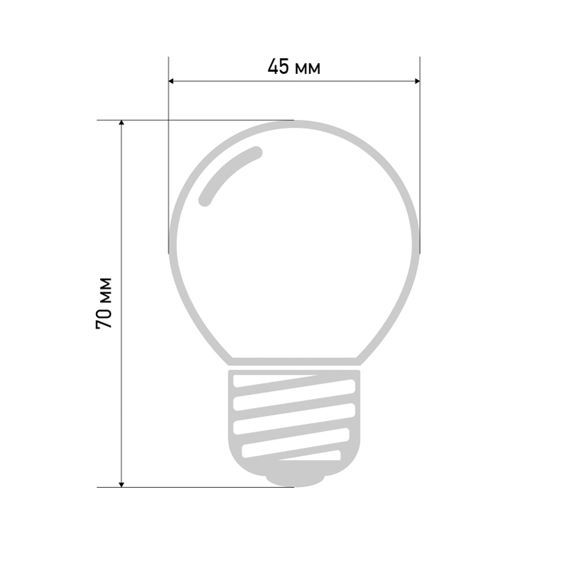 Качественная картинка Лампа светодиодная, диаметр 45мм, E27, 5 LED, 2Вт, КРАСНЫЙ, 230В NEON-NIGHT