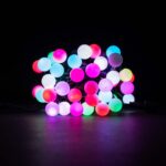 Гирлянда светодиодная Laitcom Fiesta big ball 7,5м, 75 led, IP54, 220-230V., D23мм RGB