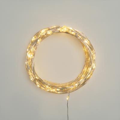 Гирлянда Роса с трансформатором 30 м, 300 LED, теплое белое свечение