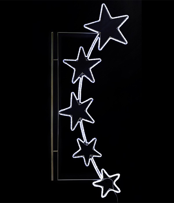 Качественная картинка Светодиодная консоль "Пять звезд" Laitcom, 90x200 белый (220V), IP54