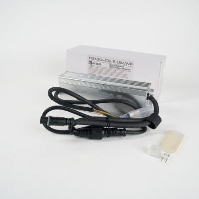 Импульсный источник питания для двустороннего неона ALEDUS 220/24 В, 150 Вт, 1.5 м, черный без вилки