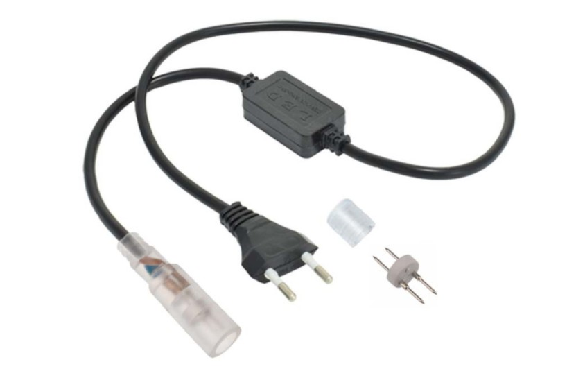 Установочный комплект для дюралайта Laitcom F3-H2-220V 13мм, IP 65 Качественная картинка Установочный комплект для дюралайта Laitcom F3-H2-220V 13мм, IP 65