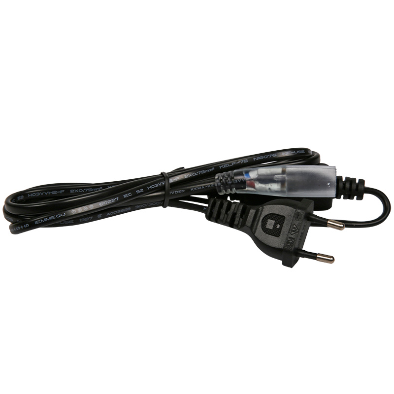 Качественная картинка Установочный набор для дюралайта 2W диаметр 13мм (блок питания ПВХ с диодным мостом и вилкой, заглуш