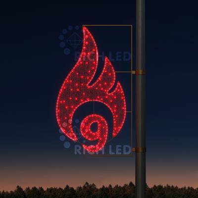 Светодиодная уличная консоль ко Дню победы Rich LED. Тип 9-3 красный заполнение RL-KN-9-3-dR Светодиодная уличная консоль ко Дню победы Rich LED. Тип 9-3 красный заполнение RL-KN-9-3-dR