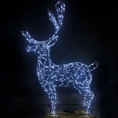 Декоративная 3D Олень стилизованный малый 160 см Neon-Night