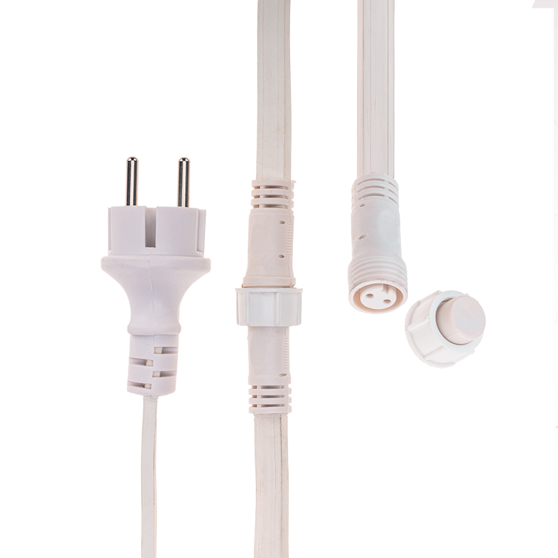 Качественная картинка Набор Белт-Лайт 10 м, белый каучук, 30 ламп, цвет Желтый, IP65, соединяется