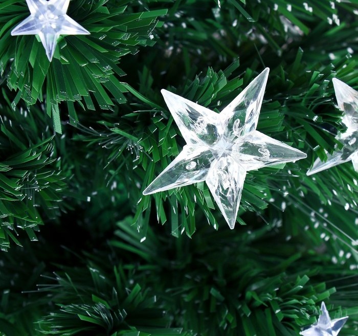 Качественная картинка Ёлка фиброоптическая 120 см галактика, d нижнего яруса 60 см, 125 веток мод.T908V12-120