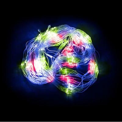 Светодиодная гирлянда сеть Feron CL30, 230V 240 LED 2х2м, мульти, IP 20, сетевой шнур 1.5м.