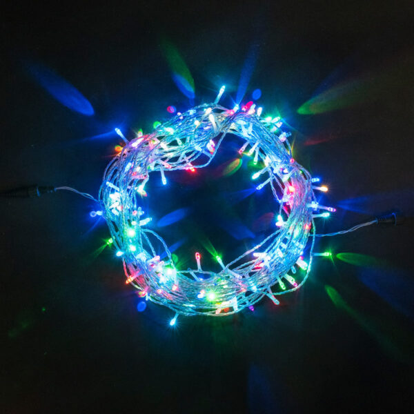 Качественная картинка Светодиодная нить Laitcom, 20м, 24V,  200 LED, IP65, прозр. пр., RGB