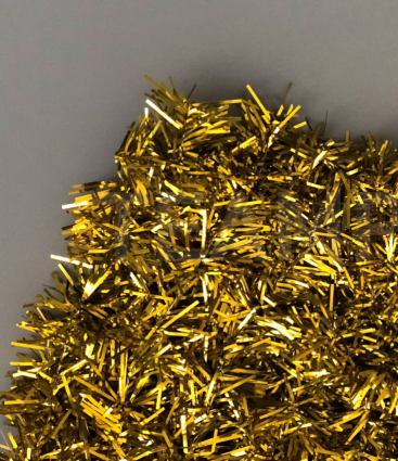 Качественная картинка Gloss Net, Teamprof, сетчатый ковер из мишуры на проволочном каркасе, золото