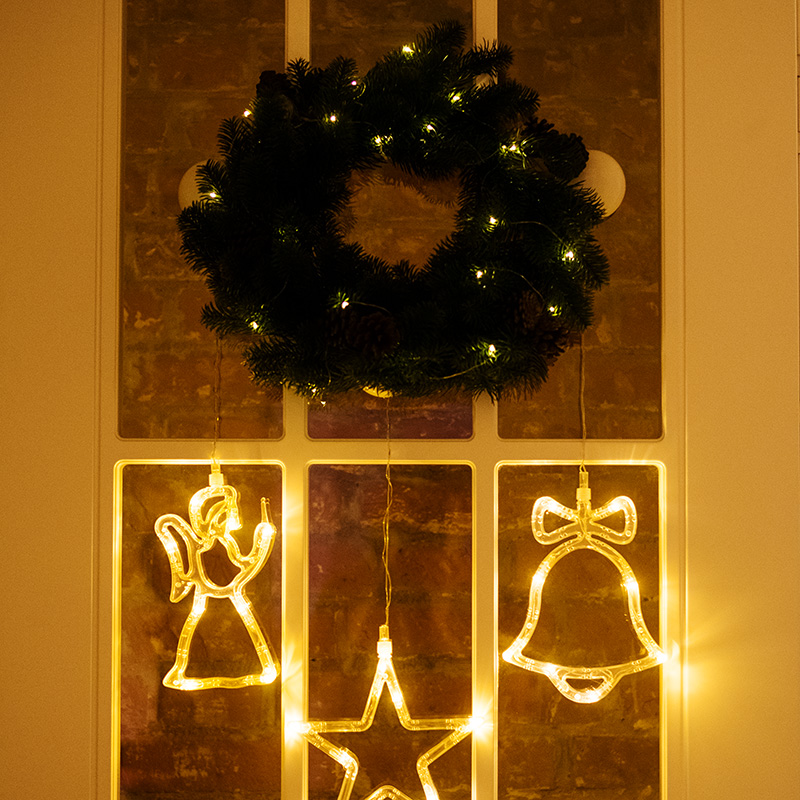 Качественная картинка Еловый венок с шишками NEON-NIGHT Ø 45см, Литой