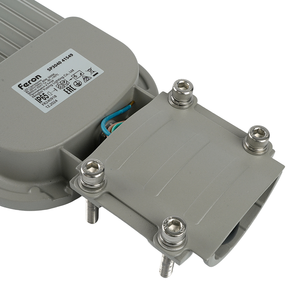 Качественная картинка Уличный светодиодный светильник Feron 80W 5000K AC230V/ 50Hz цвет серый (IP65), SP3040