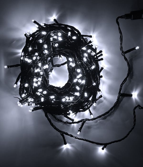 Качественная картинка Светодиодная нить Laitcom, с возможностью динамики, 20м, 24V, черн. пр., белый