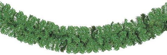 Качественная картинка Еловая гирлянда Лапник хвоя зелёная 2,7 м, D-28 см, 200 веток