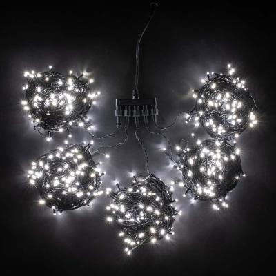 Комплект гирлянды Laitcom 100м., 5x20м, 1000 LED, IP54, 24V, черн. пр. ПВХ, белый с мерцанием