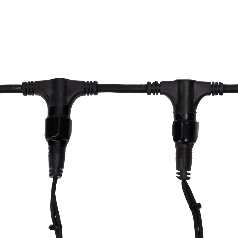 Качественная картинка Светодиодный дождь NEON-NIGHT 2х6м БЕЛЫЙ, постоянное свечение, черный провод КАУЧУК, 230 В