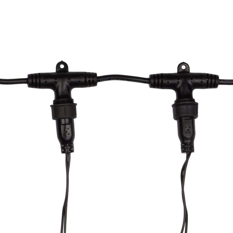 Качественная картинка Светодиодный занавес NEON-NIGHT 2х3м ТЕПЛЫЙ БЕЛЫЙ, черный ПВХ, IP65, постоянное свечение, 230В