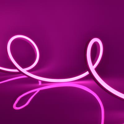 Неон UNIEL ULS-N11 Розовый, 8х16 мм, 24В, 15м