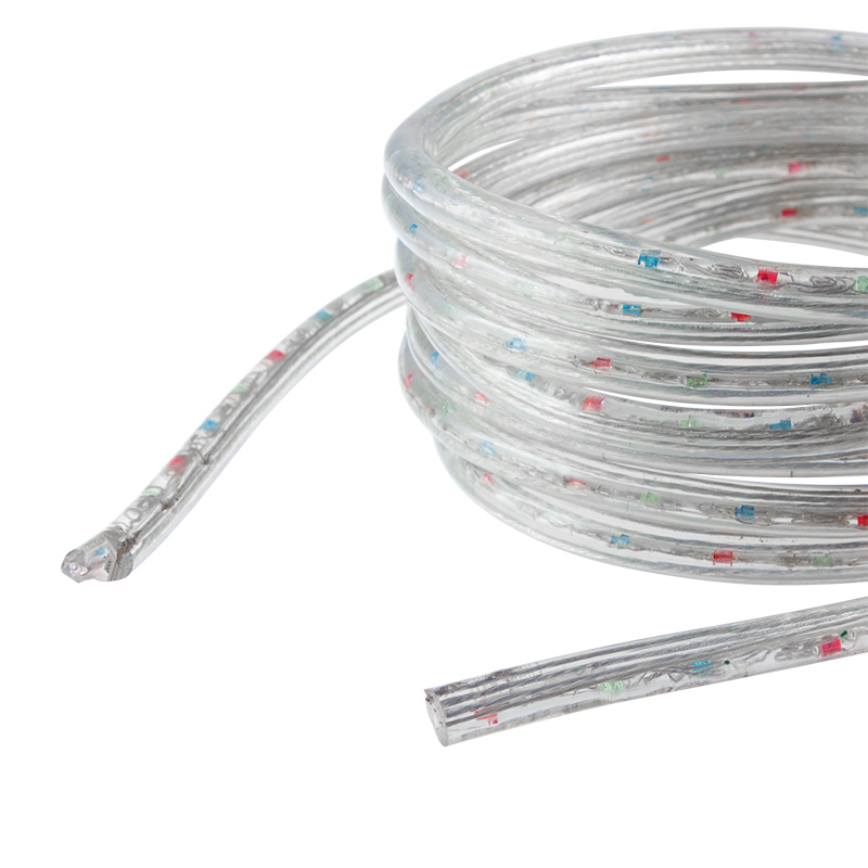 Качественная картинка Дюралайт NEON-NIGHT трехжильный 230В 13мм 30 LED/м МУЛЬТИ (RYGB) динамика