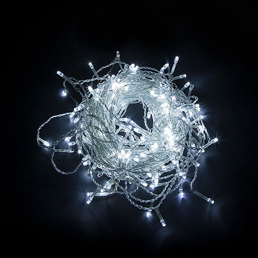 Качественная картинка Светодиодная гирлянда занавес Feron CL19, 230V 204 LED 2*1,5м, 5000K, эфф.стробов, IP44, шнур 3м.