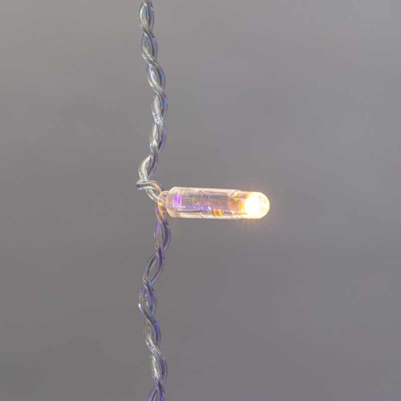 Качественная картинка Светодиодный занавес NEON-NIGHT 2х3м МУЛЬТИКОЛОР, прозрачный ПВХ, IP65, постоянное свечение, 230В