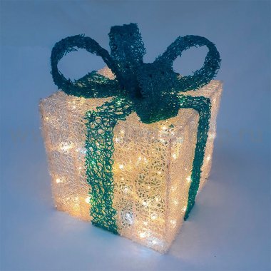 Светодиодная фигура Подарок 30*30, RichLed, мерцание, красный