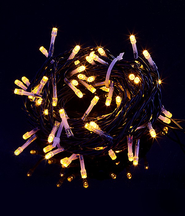 Качественная картинка 03-051 Комплект гирлянды Laitcom, 100м., 5x20м, 1000 LED, IP54, 24V, черн. пр. PVC, желтый