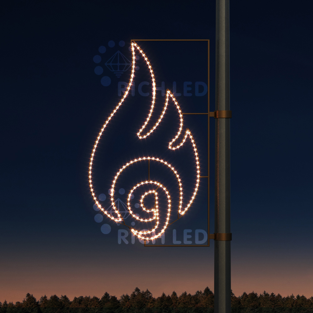 Светодиодная уличная консоль ко Дню победы Rich LED. Тип 9-3 теплый белый RL-KN-9-3-WW Качественная картинка Светодиодная уличная консоль ко Дню победы Rich LED. Тип 9-3 теплый белый RL-KN-9-3-WW