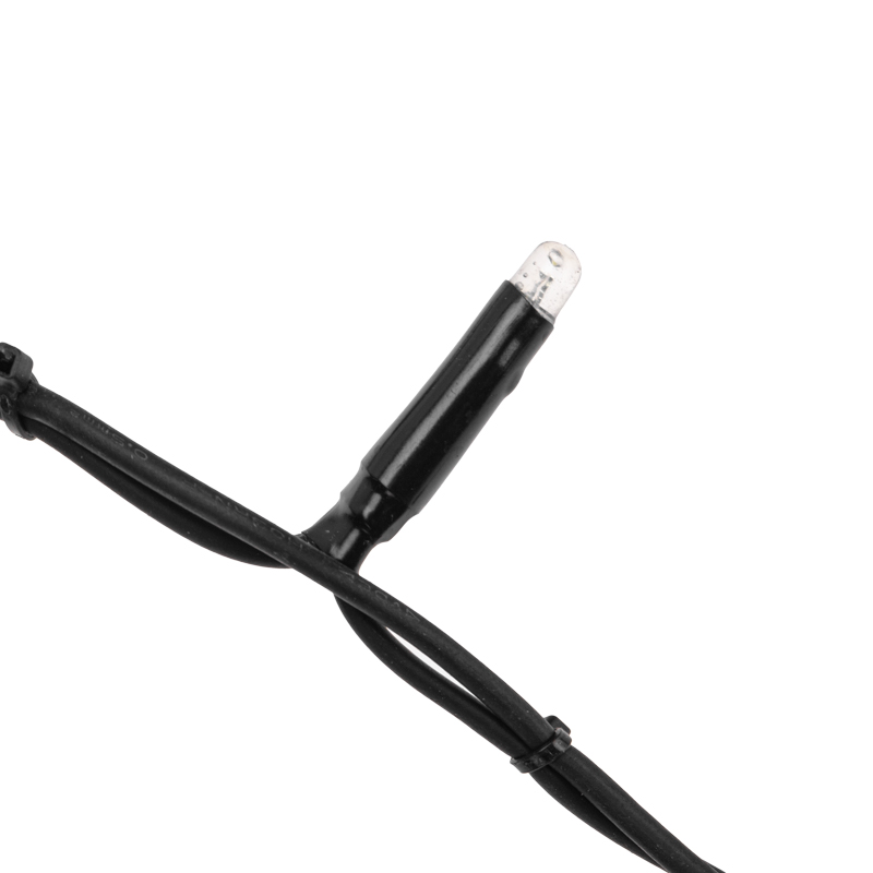 Качественная картинка Светодиодный занавес NEON-NIGHT 2х3м БЕЛЫЙ, черный КАУЧУК, IP67, постоянное свечение, 230В